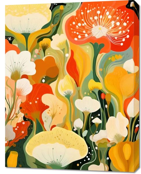 Obraz 70x90cm Kwiatowy Raj zdjęcie 1