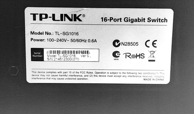 SWITCH TP-LINK TL-SG1016 zdjęcie 14