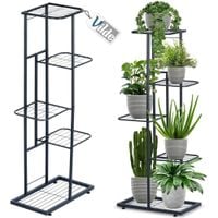 Kwietnik Metalowy 5-poziomowy Piętrowy Stojak na Doniczki Rośliny Kwiatki