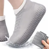 Silikonowe ochraniacze na buty wodoodporne nakładki przeciwdeszczowe guma l