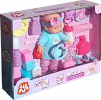 ELEFUN BABY GIRL INTERAKTYWNY BOBAS Z 21 AKCESORIAMI Z 6 DŹWIĘKAMI 18M+