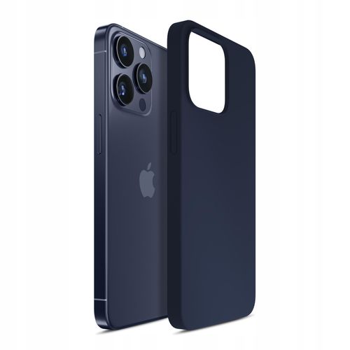 Silikonowe etui na Apple iPhone 16 Pro Max - 3mk Silicone Case Dark Navy na Arena.pl