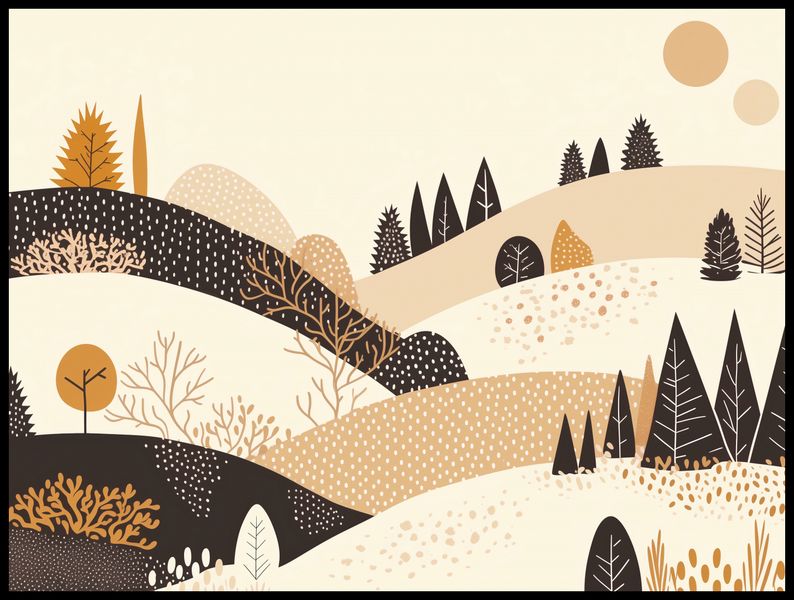 Plakat 100x75cm Jesień w Wzgórzach zdjęcie 2