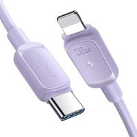 kabel przewód do iphone usb-c - lightning 20w 1.2m fioletowy