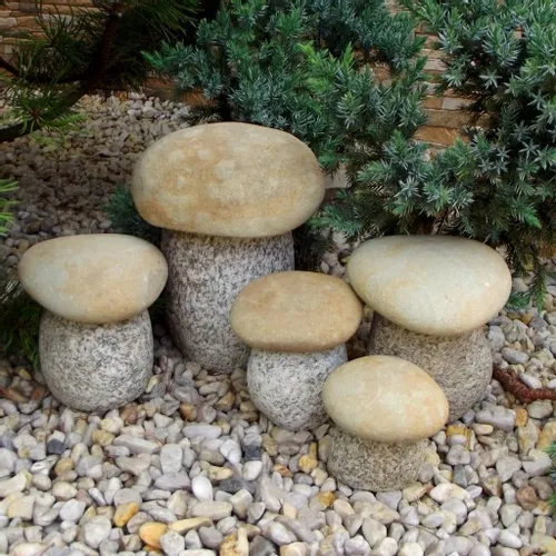 ozdobne kamienie figurki ekologiczne grzyby 5 szt na Arena.pl