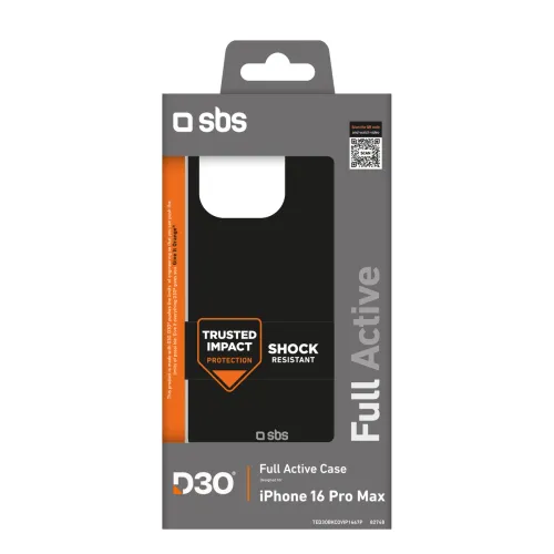 Etui SBS Full Active D3O do iPhone 16 Pro Max - czarne na Arena.pl