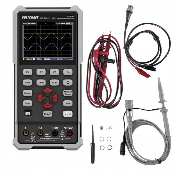 Oscyloskop MULTIMETR cyfrowy mobilny ręczny USB 200 MHz 1 GSa/s VOLTCRAFT zdjęcie 1