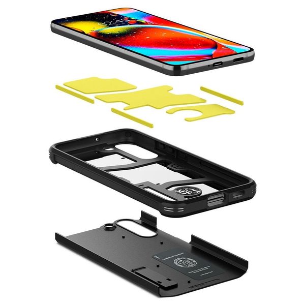 Etui Braders Spigen Tough Armor do Galaxy S22 Black zdjęcie 6