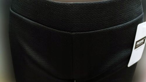 Spodnie damskie elastyczne HIT wzorek bawełna wysoki stan S/M CZARNE na Arena.pl