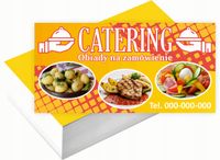 Wizytówki firmowe 100szt DUŻY WYBÓR wzorów CATERING