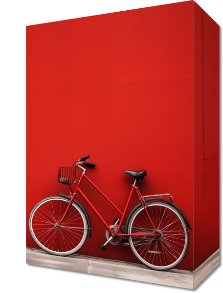 Obraz 20x30cm Czerwony Rower zdjęcie 1