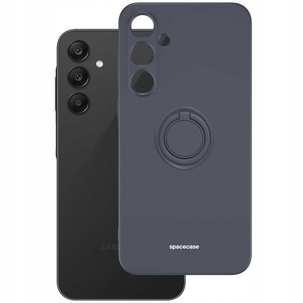 Spacecase Silicone Ring Galaxy A35 5G Black zdjęcie 3