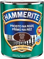 Farba Hammerite prosto na rdzę brązowy mat 0,7 L