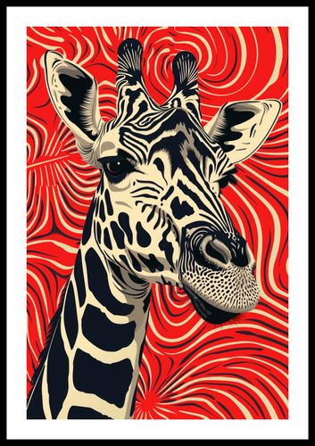 Plakat 40x60cm Wzrok Żyrafy na Arena.pl
