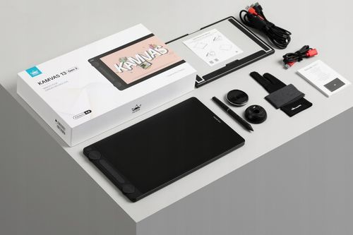 Tablet graficzny HUION Kamvas 13 Gen. 3 (2025) Czarny PenTech 4.0 PL + LEW na Arena.pl