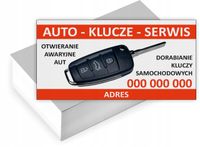 Wizytówki firmowe reklamowe 100 szt różne wzory AUTO KLUCZE SERWIS