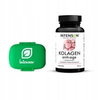 Intenson Kolagen ANTI-AGE Hialuron wit C 120szt + organizer na leki