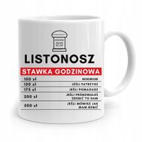 Kubek Prezent Dla Listonosza Stawka Godzinowa Z Nadrukiem Ze Zdjęciem