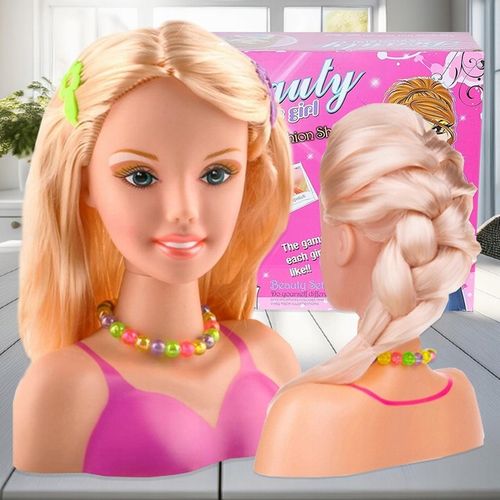 LALKA GŁÓWKA głowa lalki do czesania układania fryzur i malowania makijażu na Arena.pl