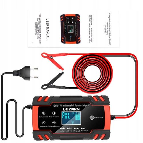 Prostownik Automatyczny Samochodowy Z Funkjcą Naprawy Akumulatora 12 24V na Arena.pl