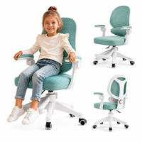 fotel gamingowy, obrotowy do biurka dziecięcego kids mint ko53zie