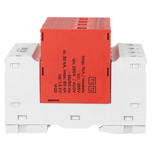 OGRANICZNIK PRZEPIĘĆ 3-FAZOWY 60KA B+C IP20 CE EN-61643-11 na Arena.pl