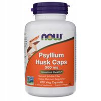 NOW PSYLLIUM HUSK 500MG 200VCAP BŁONNIK POKARMOWY