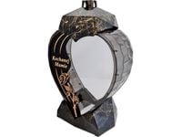 ZNICZ MAMA MAMIE SERCE DEDYKACJA ZŁOTO CZARNY MARMUR