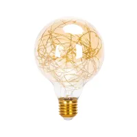 Ozdobna Żarówka LED z drutem miedzianym G95 E27 1,2W Ciepła 2500K