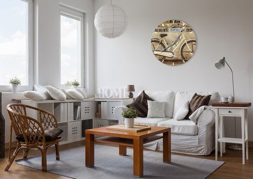 Zegar Ścienny - Rower Mur Tablica - 60X60 Cm - C3Ar60X60-3764 na Arena.pl