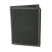 portfel męski pionowy wild tiger - czarny