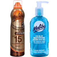 Malibu Oil SPF15 Olejek Z kokosem 175ml + Ice Blue Żel Po Opalaniu