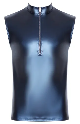 nek koszulka męska bez rękawow niebieska metaliczna s na Arena.pl