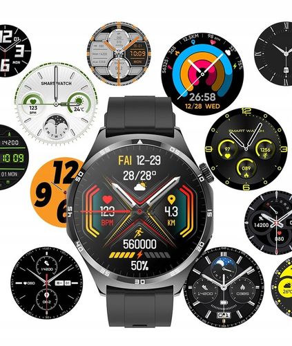 ZEGAREK MĘSKI SMARTWATCH DLA SENIORA EKG POMIAR CUKRU CIŚNIENIE TEMPERATURA na Arena.pl