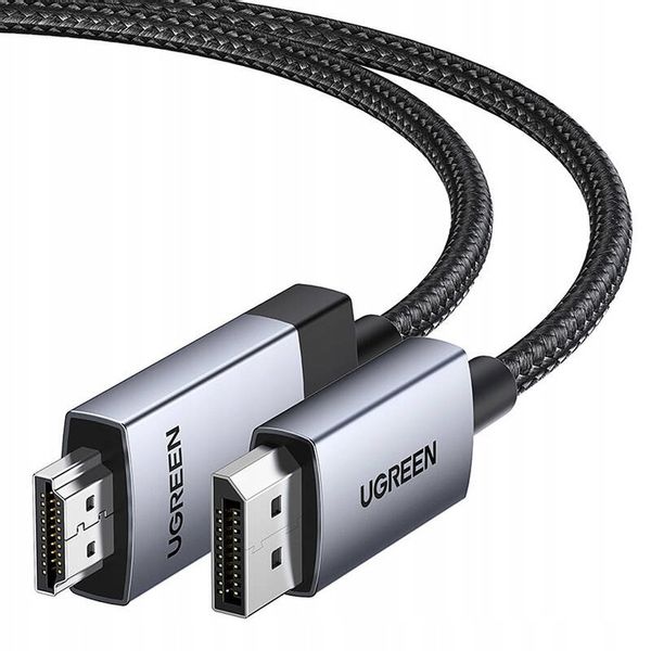 UGREEN KABEL DISPLAYPORT MĘSKI DO HDMI MĘSKI 4K 60Hz PRZEWÓD 1M zdjęcie 2