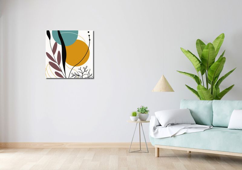 Obraz 60x60cm Akwarelowe Przebudzenie zdjęcie 2