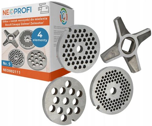 ZESTAW NOŻYK dwustronny NR 5 + 3 SITKA DO MASZYNKI ZELMER Dorota Diana na Arena.pl