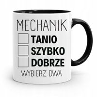 Kubek Czarny Prezent Dla Mechanika Wybierz Dwa Z Nadrukiem Ze Zdjęciem