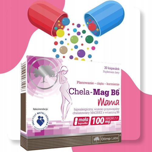 OLIMP Chela-Mag B6 Mama magnez i witamina B6 Suplement diety 30 kapsułek na Arena.pl