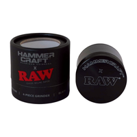 młynek metalowy hammercraft x raw black 4-część 55 mm