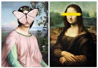 Zestaw dwóch plakatów mona lisa 30x40 cm