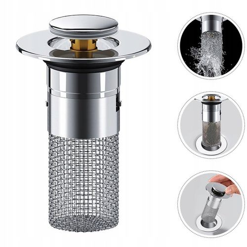 Korek z sitkiem do zlewu zlewozmywaka do kuchni umywalki łazienkowy syfon na Arena.pl