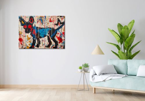 Obraz 100x70cm Miejski Pies na Arena.pl