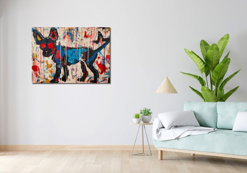 Obraz 100x70cm Miejski Pies zdjęcie 2