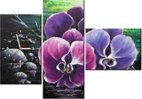 100CM 70CM ZEGAR 3 ELEM STORCZYK STAWEM ŚCIENNY OBRAZ