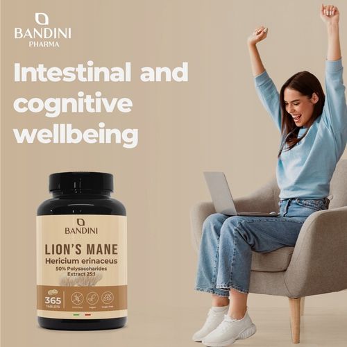 Bandini Lions Mane Mushroom 2000mg - 365 tabletek na Arena.pl