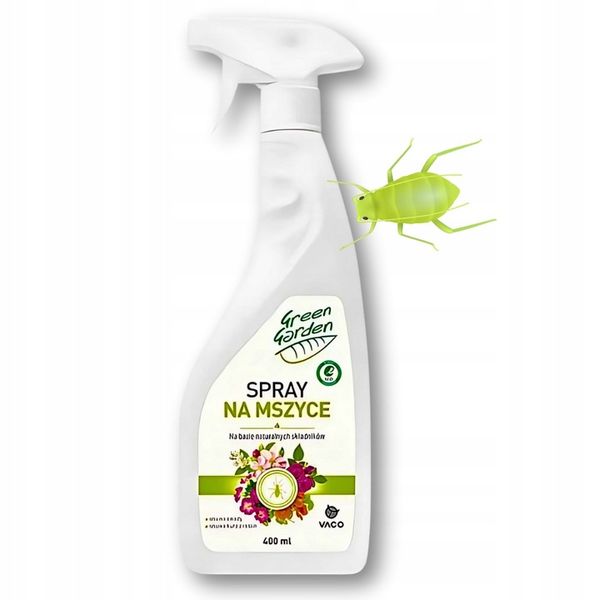 Płyn Na Mszyce Green Garden Vaco Ochrona ROŚLIN Ekologiczny Spray 400 ml x3 zdjęcie 2