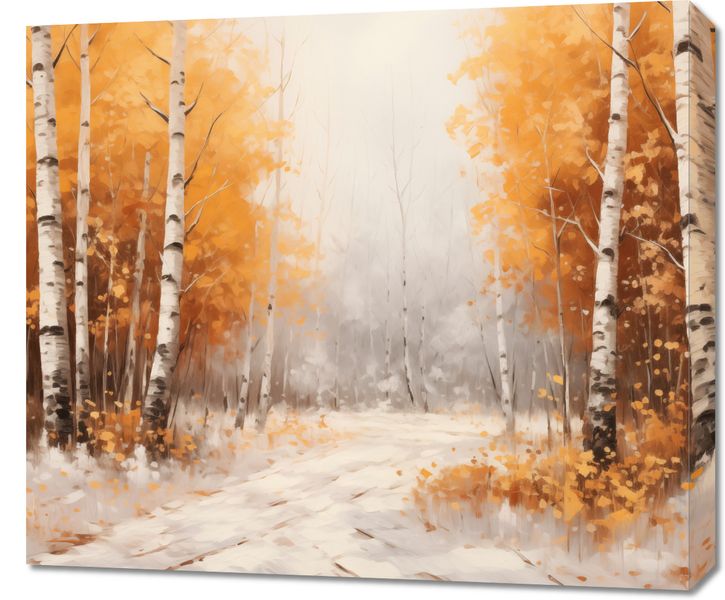 Obraz 70x60cm Jesienne Brzozy zdjęcie 1