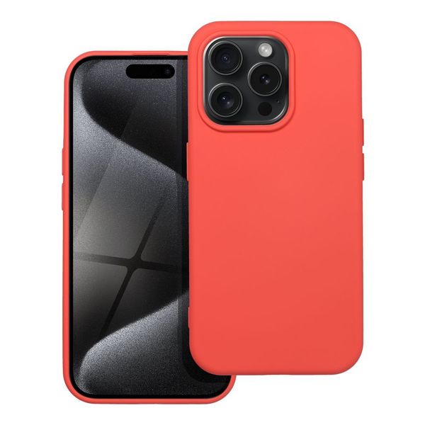 Futerał SILICONE do IPHONE 15 Pro brzoskwiniowy zdjęcie 1