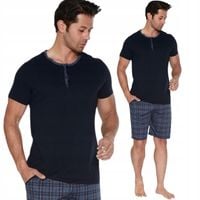 PIŻAMA MĘSKA KRÓTKI RĘKAW SZORTY